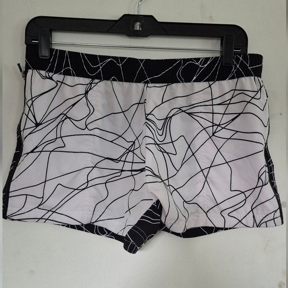 Fabletics Black and White Women Shorts